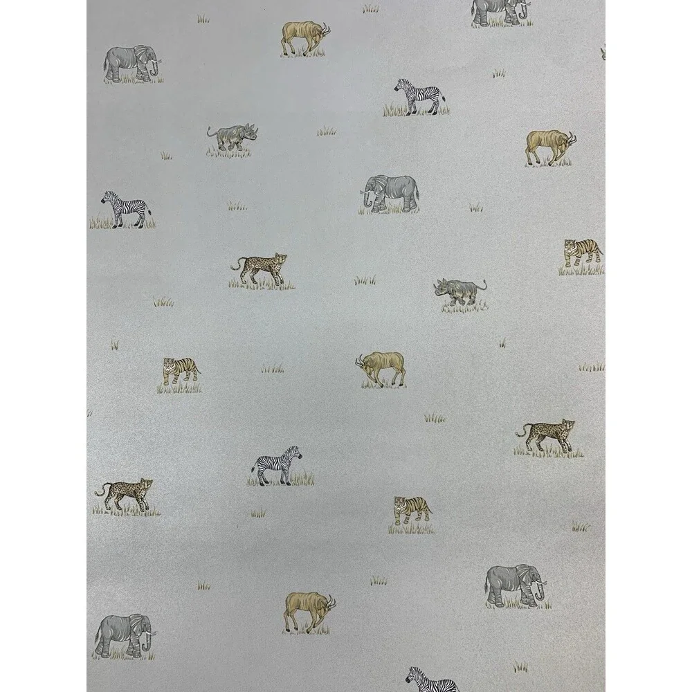 African Animals Wallpaper The Warner Co. STR1690, 20.5 X 11yds